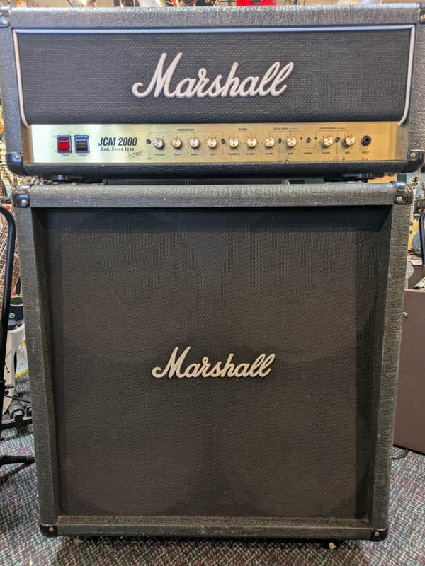 Marshall JCM 2000 DSL 100 Dual Super Lead 2-Channel 100-Watt 4x12" Guitar Amp Half Stack 2000s - Black image 1