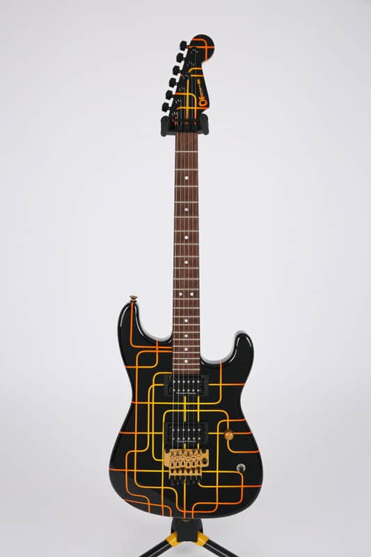 Charvel USA Custom San Dimas Schematic Graphic Unique Design Electric Guitar image 1