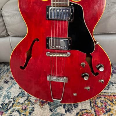 Premium Vintage 1967 Gibson ES-335 TDC Cherry Red Electric Guitar (Serial #898471) image 2