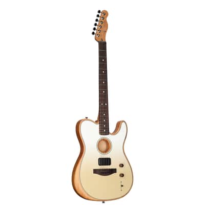 Fender FINNEAS Acoustasonic Player Telecaster, Cappuccino, with Gig Bag, Open Box (Very Good) image 2