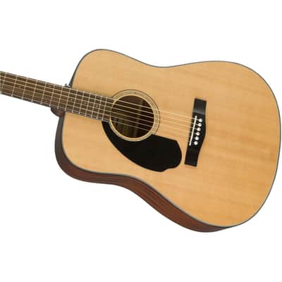 Fender CD-60S Left-Handed Dreadnought Acoustic Guitar - Natural image 3