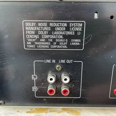 Vintage Technics RS-TR157 Stereo Double Cassette Deck 90s For Parts Or Repair image 12