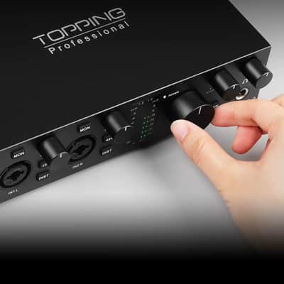 TOPPING E2x2 USB-C Audio Interface | 2-In/2-Out, 127dB Output & NFCA-LE Headphone Amp image 6