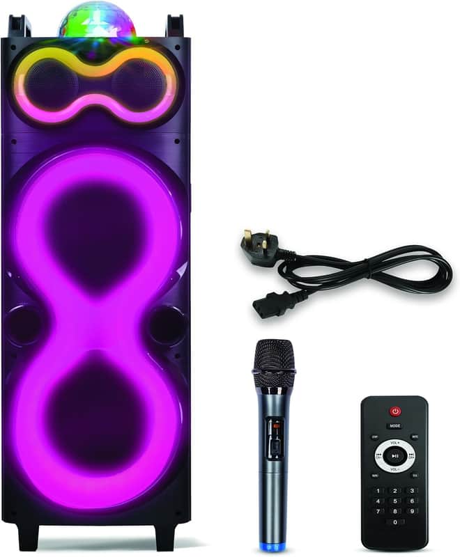 Audio Large Bluetooth Party Speaker - Big Bluetooth Speaker with True Wireless Stereo System - Enjoy Powerful Bass and Clear Treble - Big Speaker with LED Display image 1