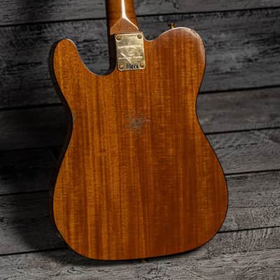 Fender Custom Shop Limited Edition Bow Tie Telecaster Custom Relic with Gold Hardware - 3A Rosewood Fingerboard, Black with Aged Natural Back and Sides image 9