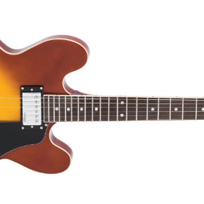 Vintage Reissue Series, Semi Hollow VSA500HB Set neck w/Offset heel, Honeyburst image 3