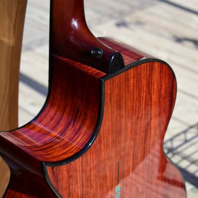 2018 TreeHouse OMZ Cutaway Acoustic Guitar | Cocobolo & Adirondack Spruce image 8