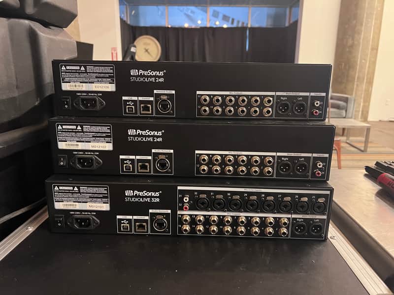 PreSonus StudioLive 24R 24-Channel Rackmount Digital Mixer 2017 - Present - Black image 1