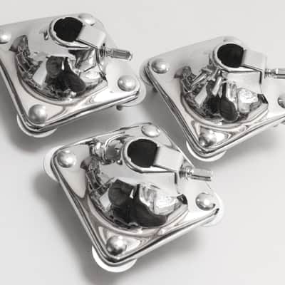 (3) Slingerland Set-O-Matic Tom Mounts, 1960s-70s, NEAR MINT / INSPECTED & TESTED image 1