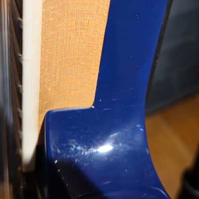 Jackson JS Series JS32Q DKA Dinky Archtop Amaranth Fretboard Transparent Blue image 13