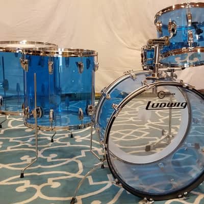 Ludwig Vistalite Mid 70s Blue image 1