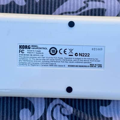 Korg nanoKONTROL USB MIDI Control Surface 2008 - 2011 - White / Blue image 3