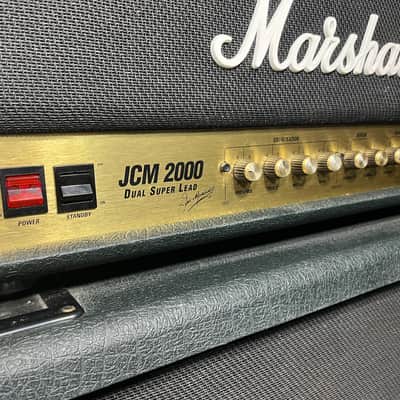 Marshall JCM 2000 DSL 100 Dual Super Lead 2-Channel 100-Watt 4x12" Guitar Amp Half Stack 2000s - Black image 4