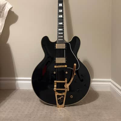 Gibson Memphis ES-355 with Bigsby 2016 - 2018 Vintage Ebony VOS image 8