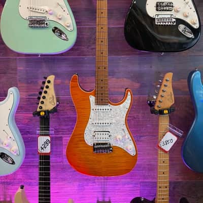 Suhr Standard Plus with Roasted Maple Fretboard 2018 - Present - Trans Honey Amber Burst image 1