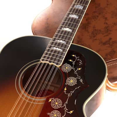 Gibson 1957 SJ-200 Made 2 Measure 12-String Vintage Sunburst image 7