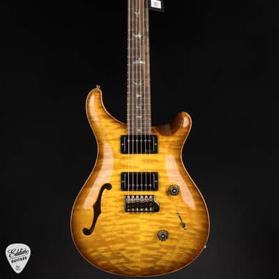 2024 - PRS Eddie's Guitars Wood Library Custom 24 Semi-Hollow Korina/Ziricote - Livingston Lemondrop image 3