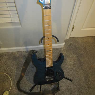 ESP LTD MH-103 QM 2008 - 2018 - See Thru Blue image 4
