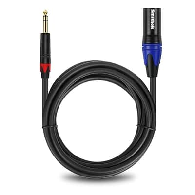1/4 to XLR Cable,Quarter inch(6.35mm) TRS to XLR Male, 1/4" Stereo Jack to XLR Balanced Interconnect Cord Patch Cable,Compatible with Speakers, Audio Consoles -3.3Ft(1m) image 1