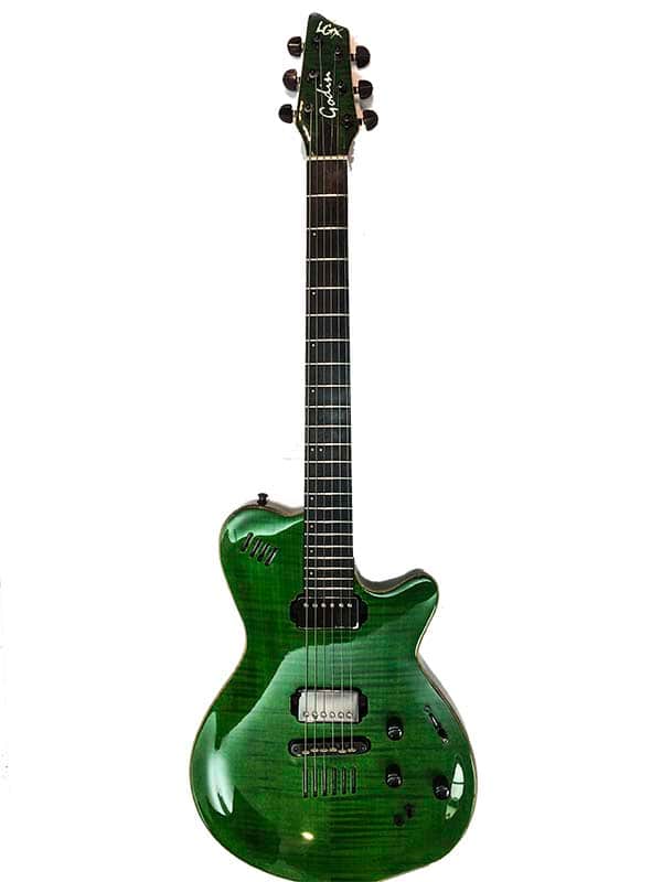 Godin LR Baggs Electronic グリーンエレキギター Godin LGX-SA TRANS GREEN ELECTRIC GUITAR Transparent Green | Reverb