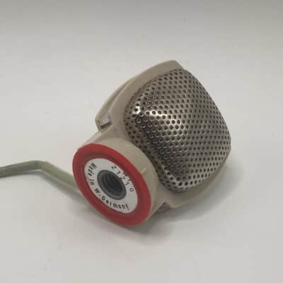 REFURBISHED Grundig GDSM 202 MONO Dynamic Microphone 1960s - White image 3