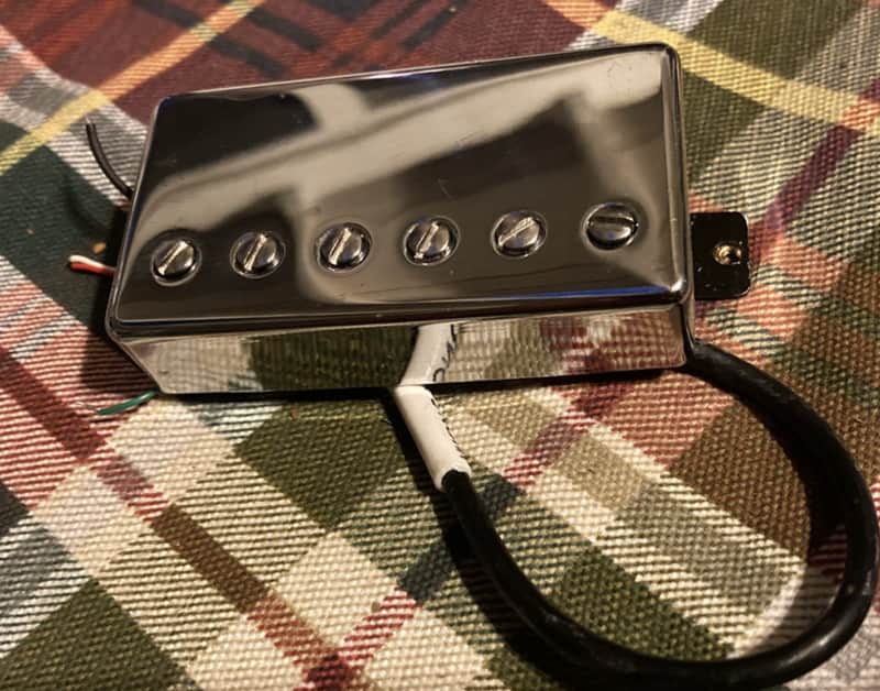 Chrome Ernie Ball Music Man Luke "HT" Humbucker Bridge Pickup, 52mm, Hot Treble image 1
