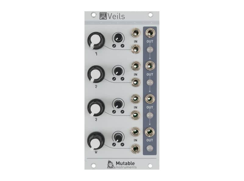 Mutable Instruments Veils V1 Quad VCA [USED] image 1