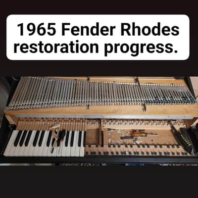 Fender Rhodes 73 1965 Sparkle-top suitcase Electric Piano RESTORED ORIGINAL image 11