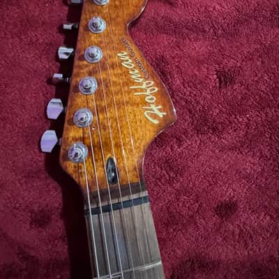 Hoffman Custom Guitars ST with roasted flame maple neck 2025 - Light blue image 3