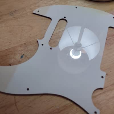 Allparts Pickguard For Telecaster Strat Pickup Route- Gray Pearl-Light Scuffing image 5