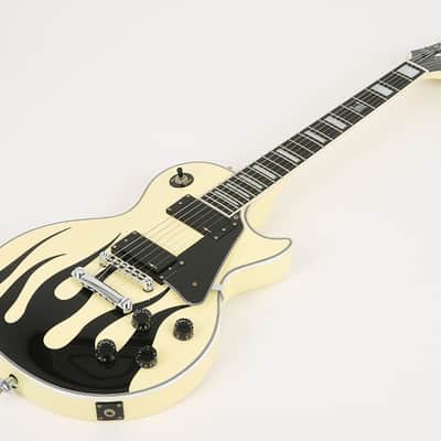Corona CHB-2000 Harry Big Button Vintage White Strap Lock Electric Guitar image 3