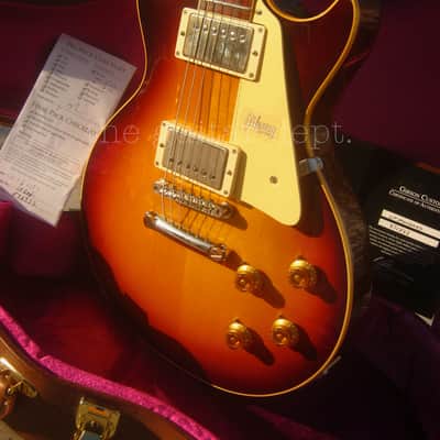 ✮PRISTINE!✮2017 Gibson Custom Shop Les Paul R8*1958 Reissue ✮BOURBON BURST✮8.9 LBS✮CUSTOMBUCKERS!✮58*R9 image 15