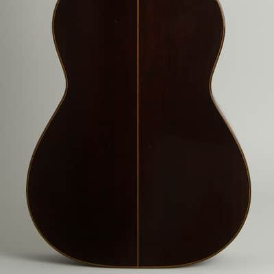 Manuel Velazquez  Classical Guitar (1955), ser. #153, period black hard shell case. image 4