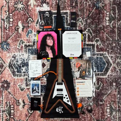 2021 Gibson Custom Shop Kirk Hammet 1979 Flying V Black Murphy Labs Electric Guitar W/ Original Hardshell Case & Candy! image 22