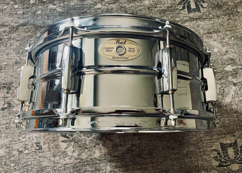 Pearl Custom Alloy Sensitone 14”X5.5” Steel Snare Drum image 1