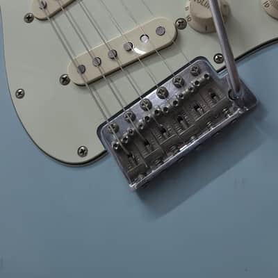 Custom Fender Stratocaster "Nowherecaster" MJT Sonic Blue Relic image 10