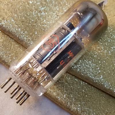 CBS 12BH7A tNOS AT1000 TESTED Balanced! PI Vacuum Tube black plate 12BH7 dual triode 1951-1959 image 6