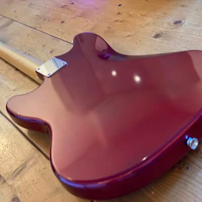 K-ON! Japan Original Brand Azusa Nakano Mustang Old Candy Apple Red w/ Matching Headstock image 3