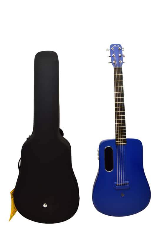 LAVA ME 2 Acoustic Electric Travel Guitar, Blue w/ Case image 1