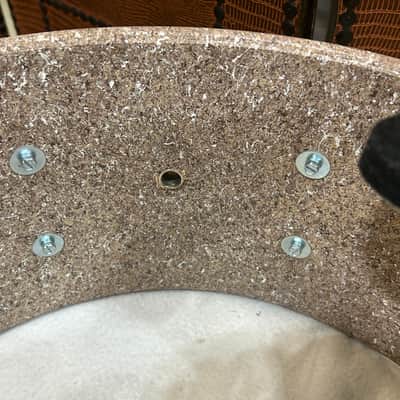 Ludwig 6 1/2" deep X 14" head Snare Drum (3114-T-SD-4186) 90's - COW - Chrome Over Wood image 16