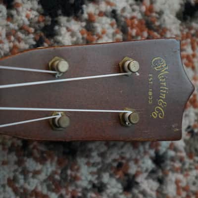 Vintage Martin Style 0 Soprano Ukulele 1950s Mahogony, Brazilian Rosewood image 12