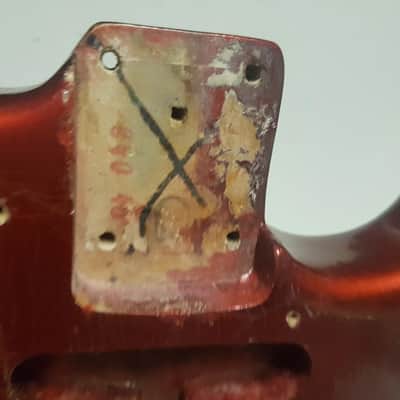 1969 FENDER STRATOCASTER BODY USA - CANDY APPLE RED image 4