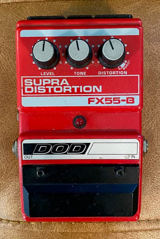 DOD Supra Distortion FX55-B 1986 - 1998 Red image 1