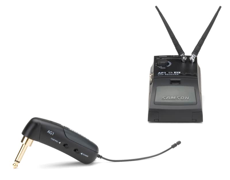 Samson Airline AG1 True Diversity UHF Wireless Gibson Les Paul-Style Guitar System - Channel N1 (642.375 MHz) image 1