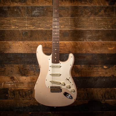 Fender Custom Shop 1959 Stratocaster Relic in Super Faded Aged Shell Pink image 12