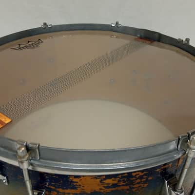 1950s Gretsch X4102 ‘Renown’ 14″ x 6.5″ Snare Drum in Blue/Silver Duco - 3 ply image 12