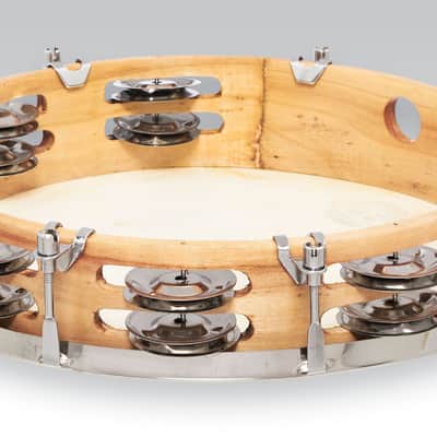 Latin Percussion CP Double Row Tuned Tambourine, Wood/Steel, 10″ image 4