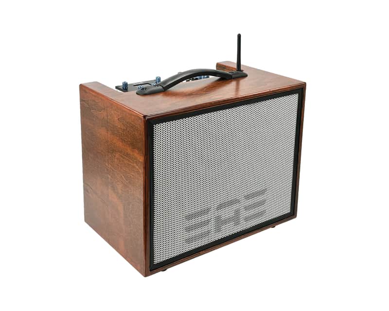 Elite Acoustics EAE D6-58 120W Open Box Acoustic Amplifier with LFP Battery and Bluetooth - Wood image 1