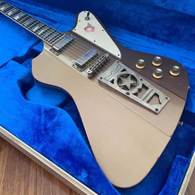 Washburn Rare USA Custom Shop Paul Stanley Starfire Time Traveller Aged Relic Golden Mist LTD w/Case image 4