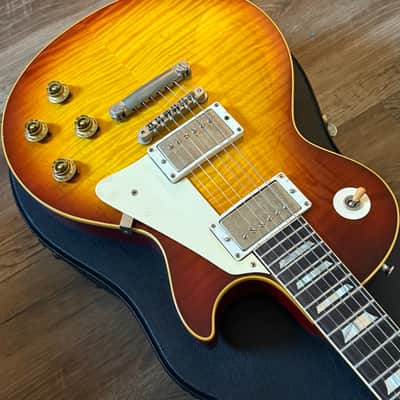 2006 Gibson Les Paul 1960 Reissue Historic Makeovers Deluxe Aged Carmelita Burst image 5